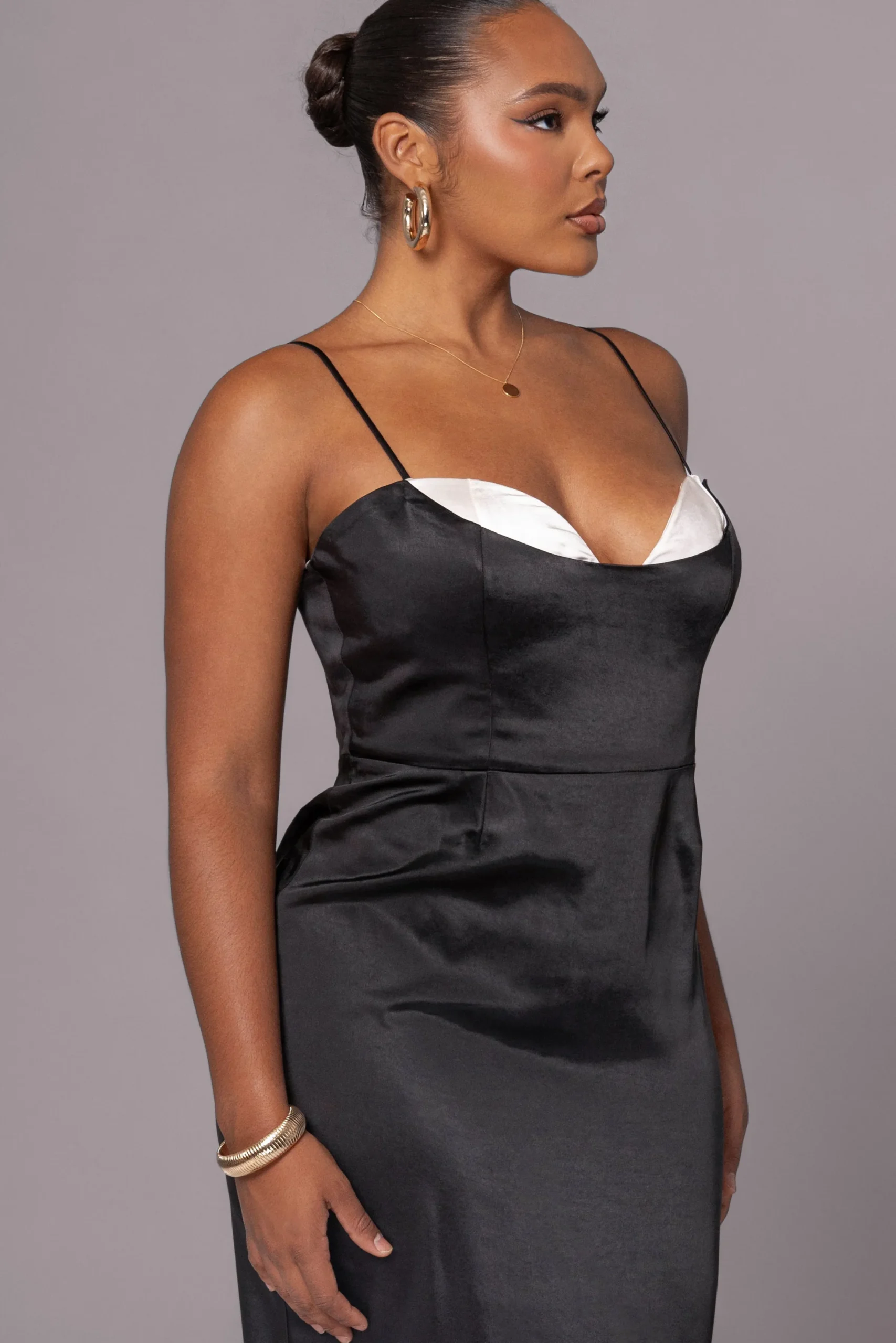 JLUXLABEL Black Moment In Time Maxi Dress