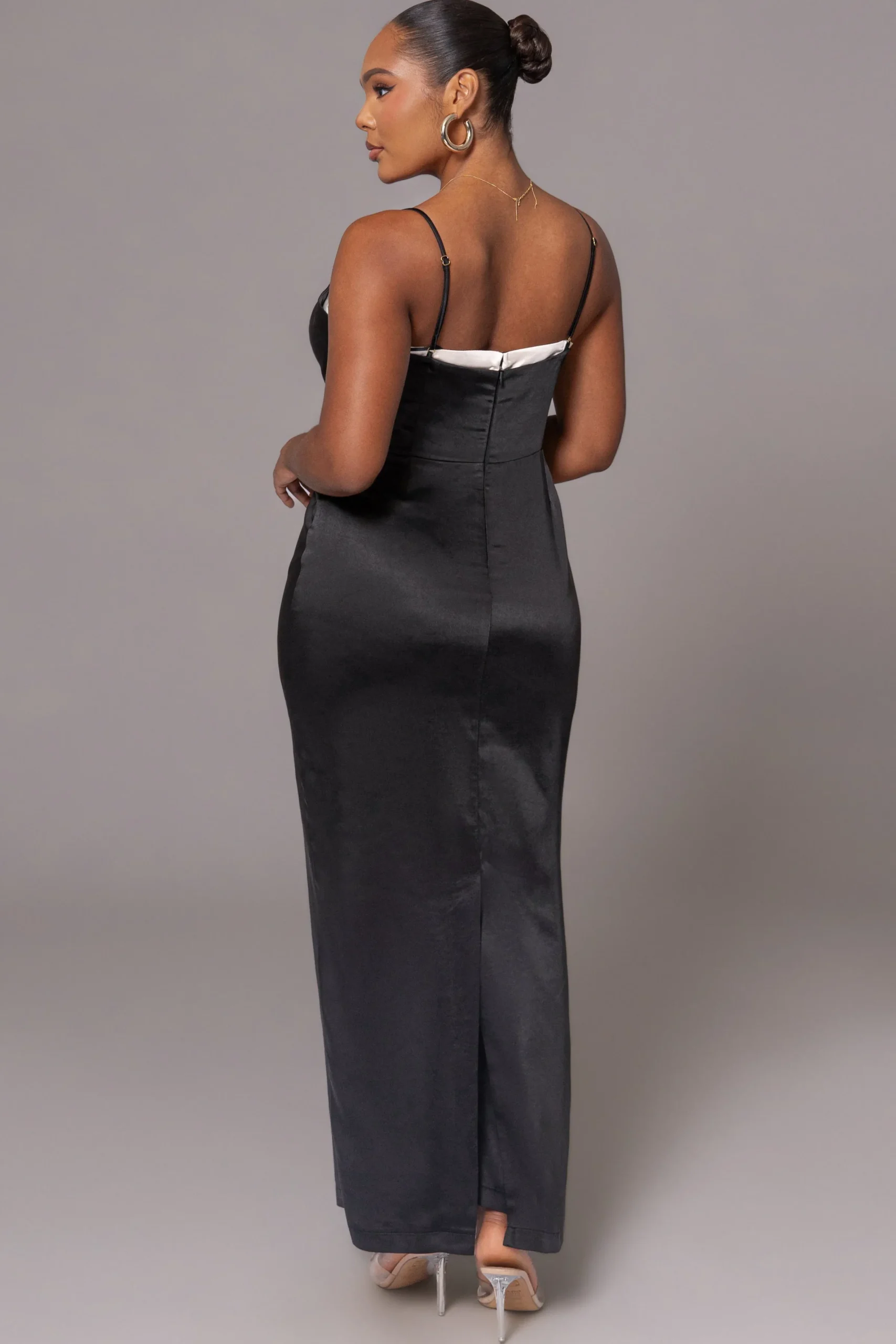 JLUXLABEL Black Moment In Time Maxi Dress