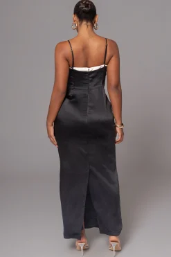 JLUXLABEL Black Moment In Time Maxi Dress