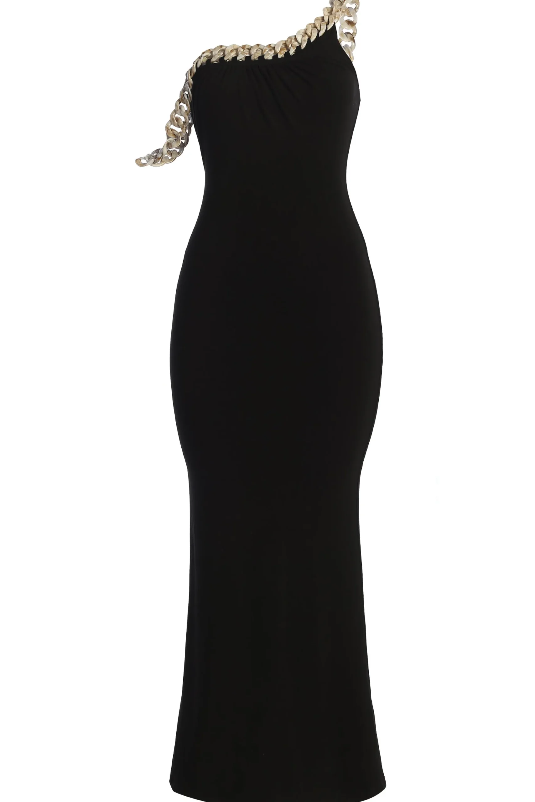 JLUXLABEL Black Monette Asymmetric Dress