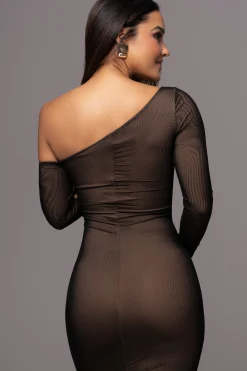 JLUXLABEL Black Monika Midi Dress