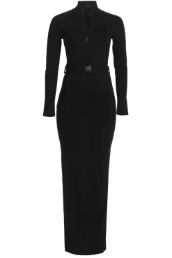 JLUXLABEL Black Movement Mock Maxi Dress