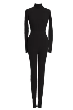 JLUXLABEL Black Naaya Ribbed Leggings