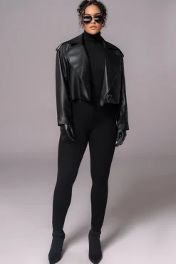 JLUXLABEL Black Naaya Ribbed Leggings