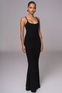 JLUXLABEL Black Nautical Escape Maxi Dress