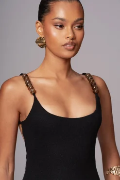 JLUXLABEL Black Nautical Escape Maxi Dress