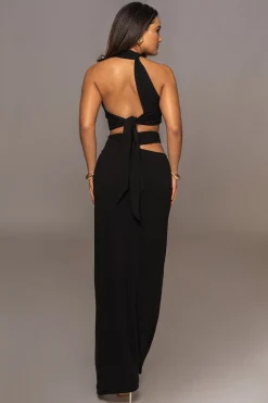 JLUXLABEL Black New Age Two Piece Skirt Set