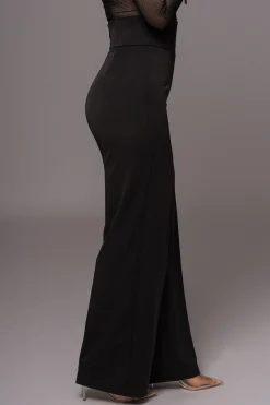 JLUXLABEL Black Novena Woven Pants