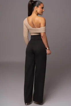 JLUXLABEL Black Novena Woven Pants