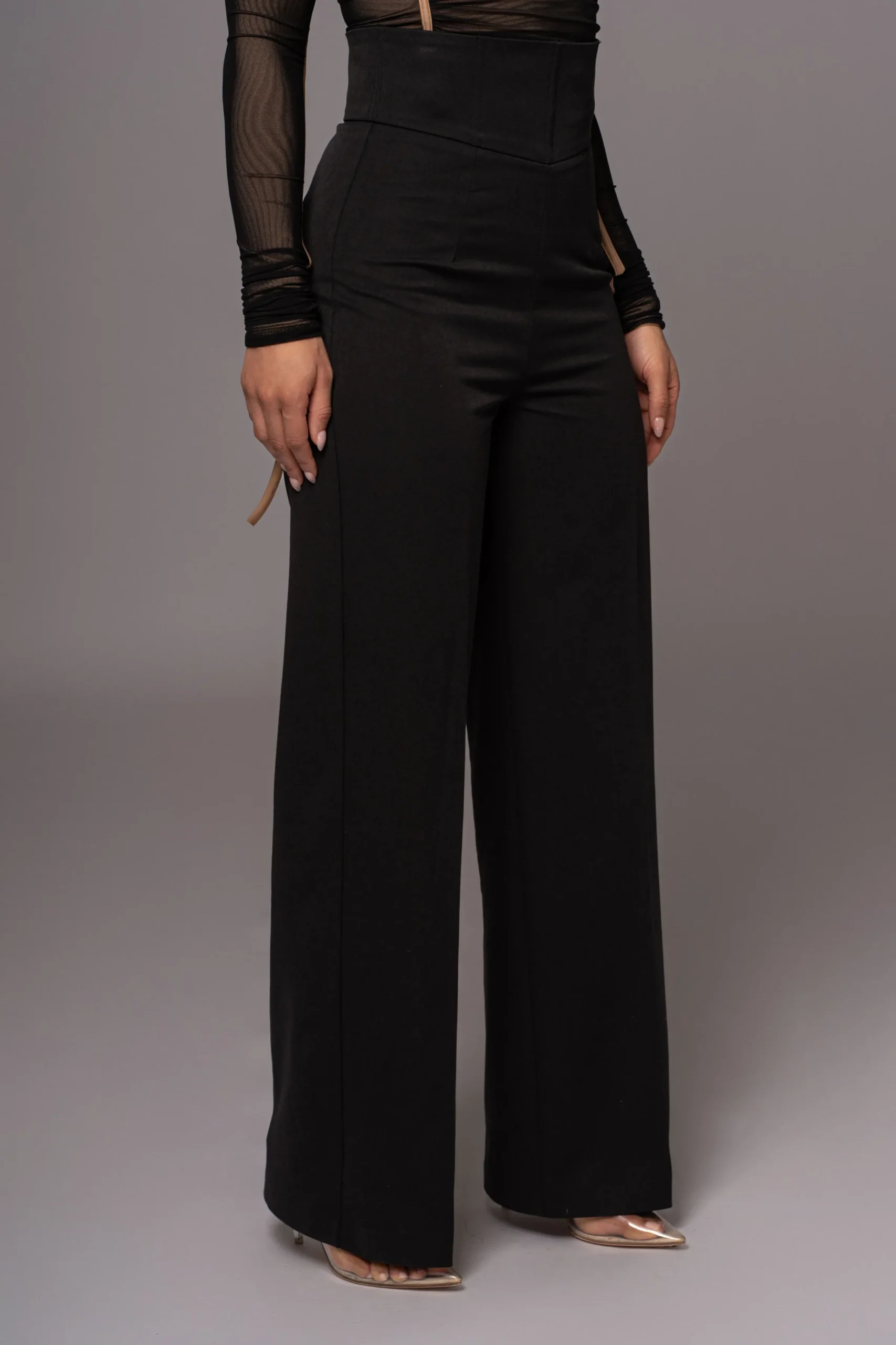 JLUXLABEL Black Novena Woven Pants