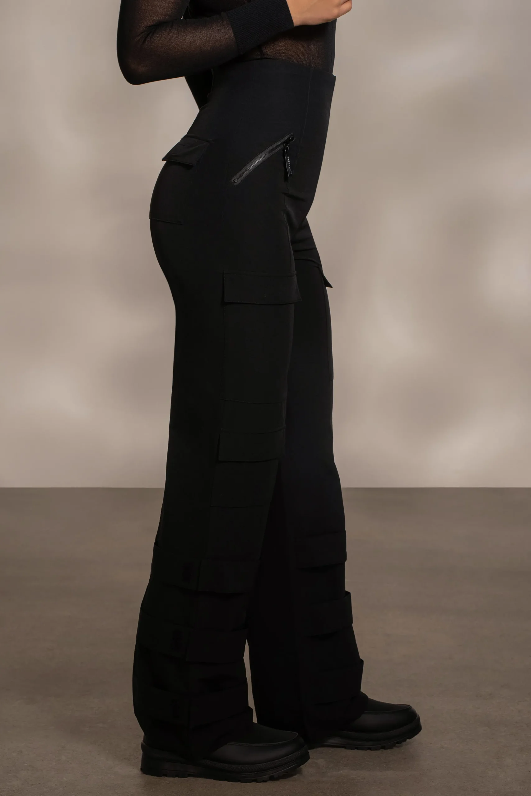 JLUXLABEL Black Nyah Nylon Utility Pants