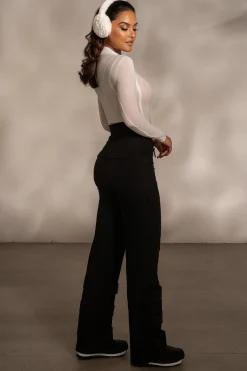 JLUXLABEL Black Nyah Nylon Utility Pants