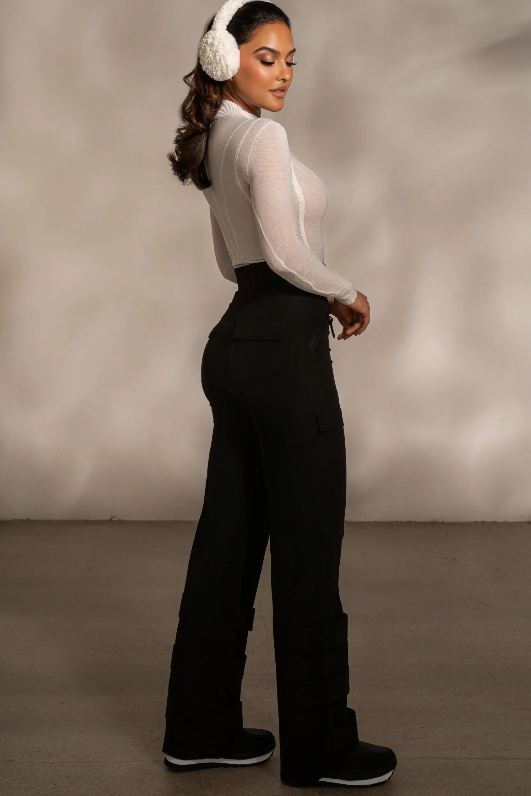 JLUXLABEL Black Nyah Nylon Utility Pants