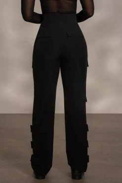 JLUXLABEL Black Nyah Nylon Utility Pants