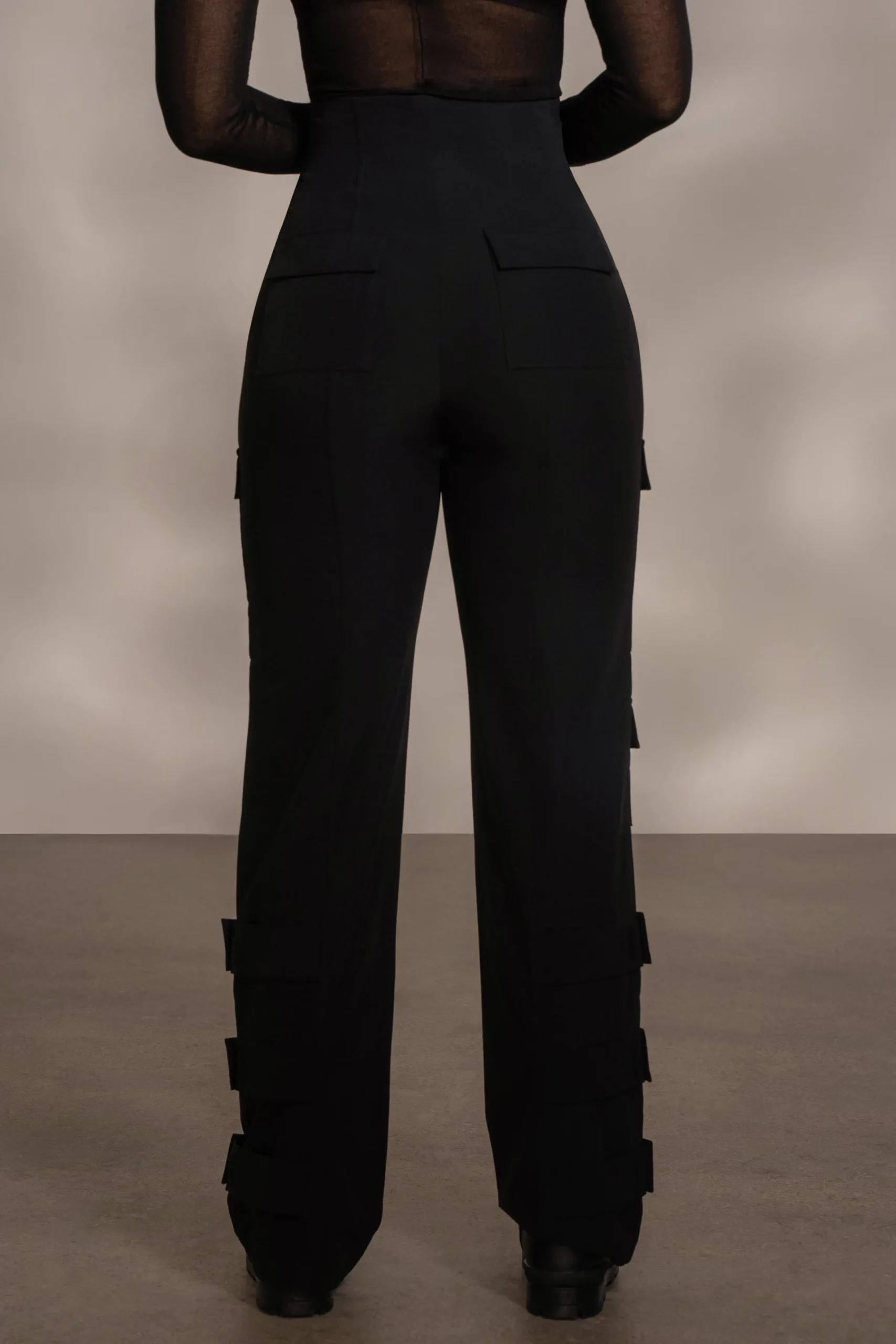 JLUXLABEL Black Nyah Nylon Utility Pants