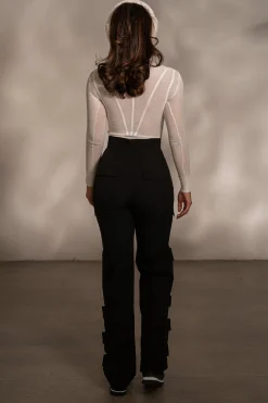 JLUXLABEL Black Nyah Nylon Utility Pants