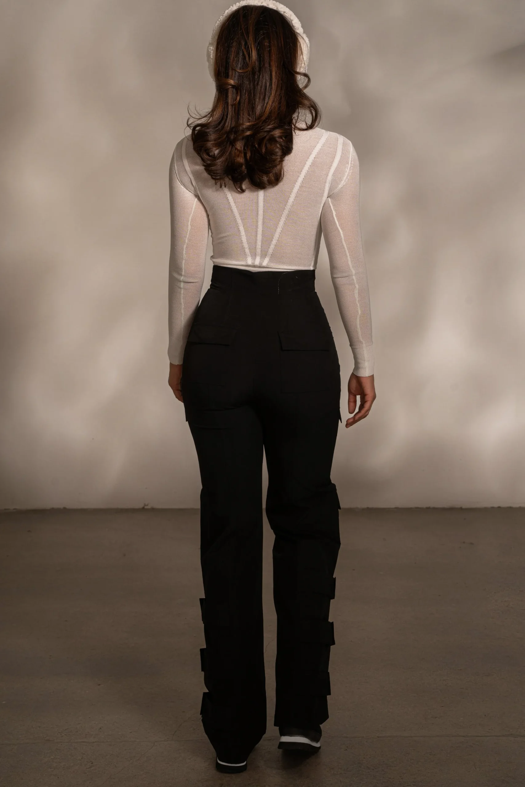 JLUXLABEL Black Nyah Nylon Utility Pants