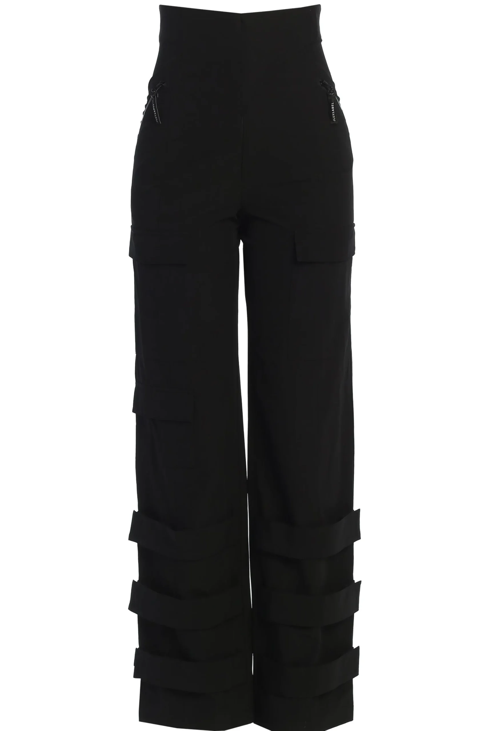 JLUXLABEL Black Nyah Nylon Utility Pants