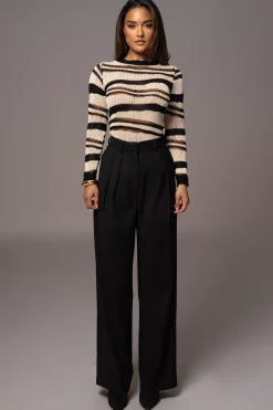 JLUXLABEL Black Power Hour High Waist Trousers
