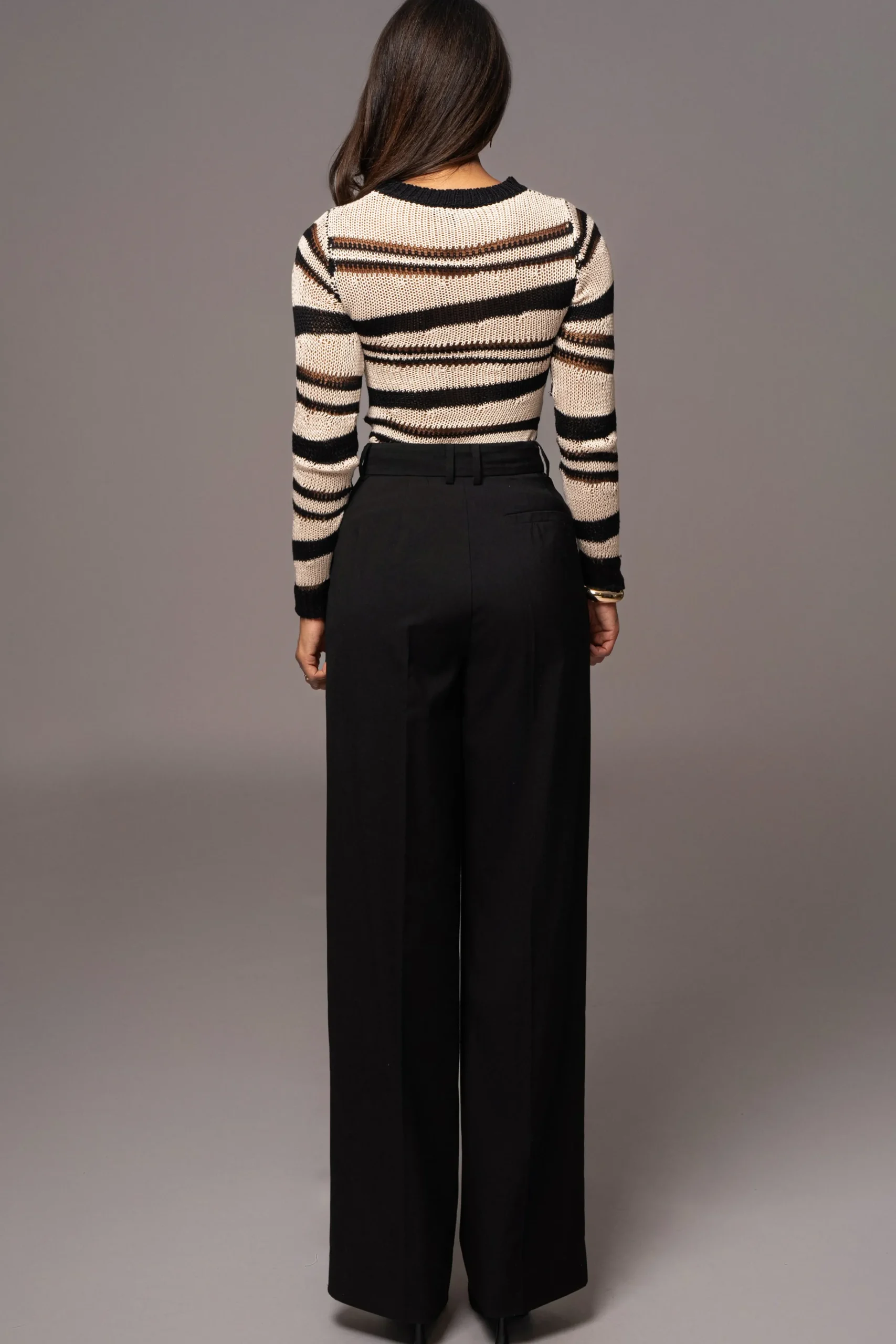 JLUXLABEL Black Power Hour High Waist Trousers