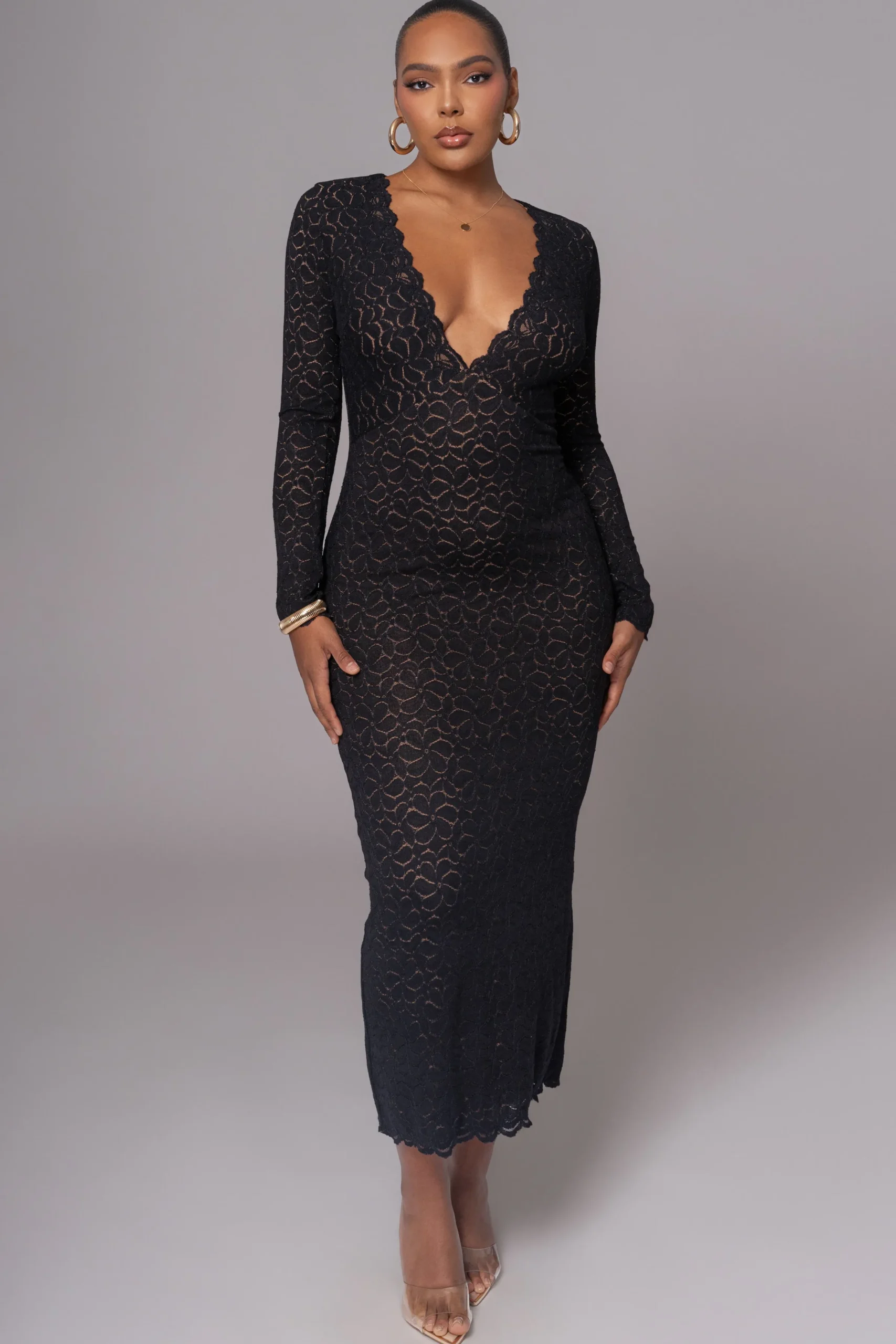 JLUXLABEL Black Reunited Maxi Dress