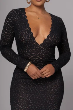 JLUXLABEL Black Reunited Maxi Dress