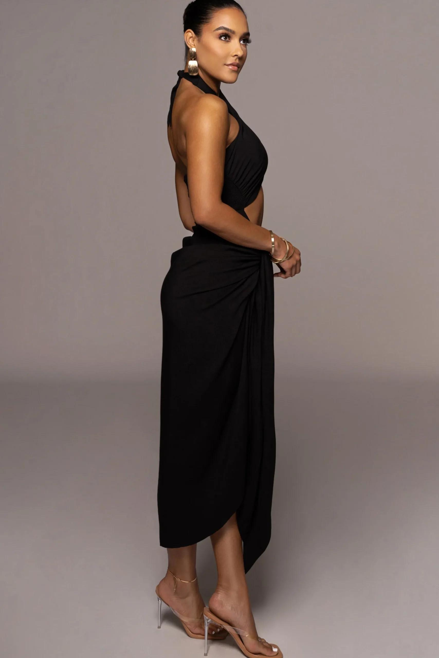 JLUXLABEL Black Sahara Dress