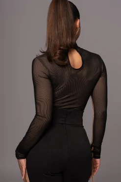JLUXLABEL Black Santiana Turtleneck Top