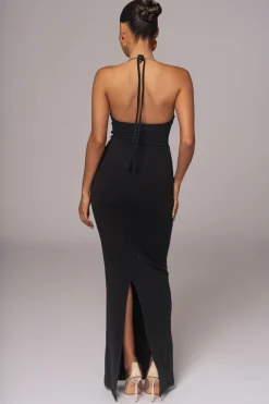 JLUXLABEL Black Secret Bloom Maxi Dress