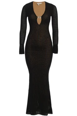 JLUXLABEL Black Sol Sweater Knit Dress