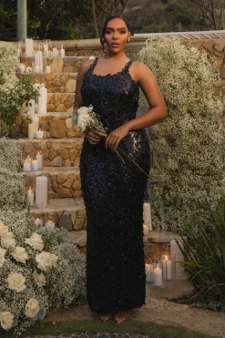 JLUXLABEL Black Sparkling Moments Sequin Maxi Dress