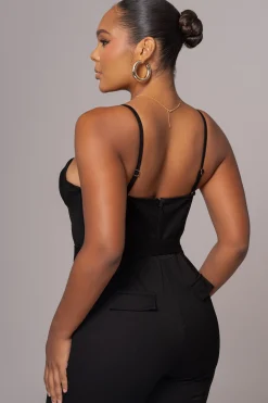 JLUXLABEL Black Sweetheart Aroma Jumpsuit