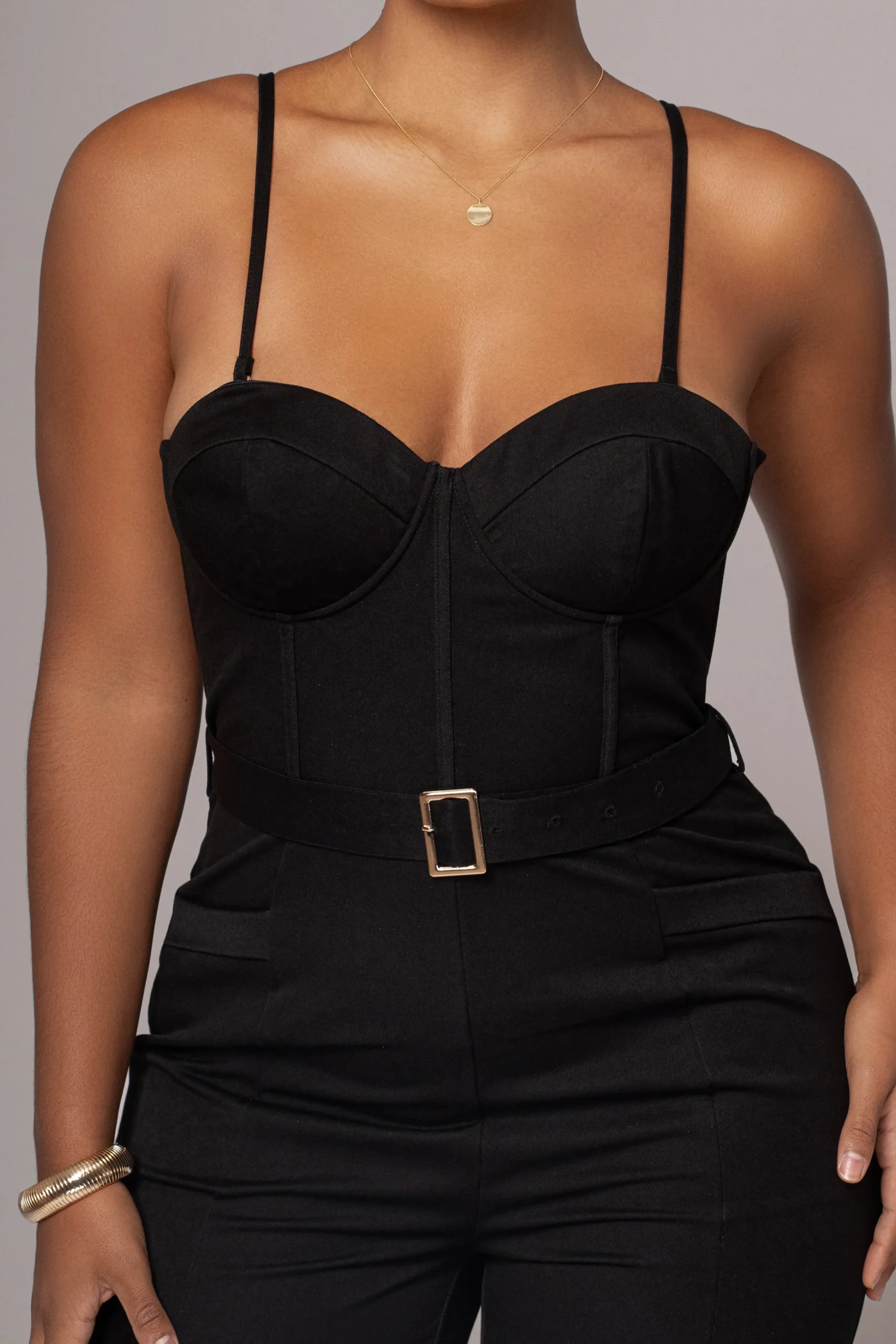 JLUXLABEL Black Sweetheart Aroma Jumpsuit