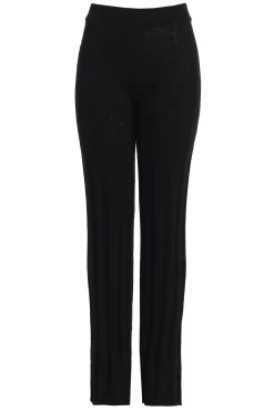 JLUXLABEL Black Take A Chance Ribbed Pant Set