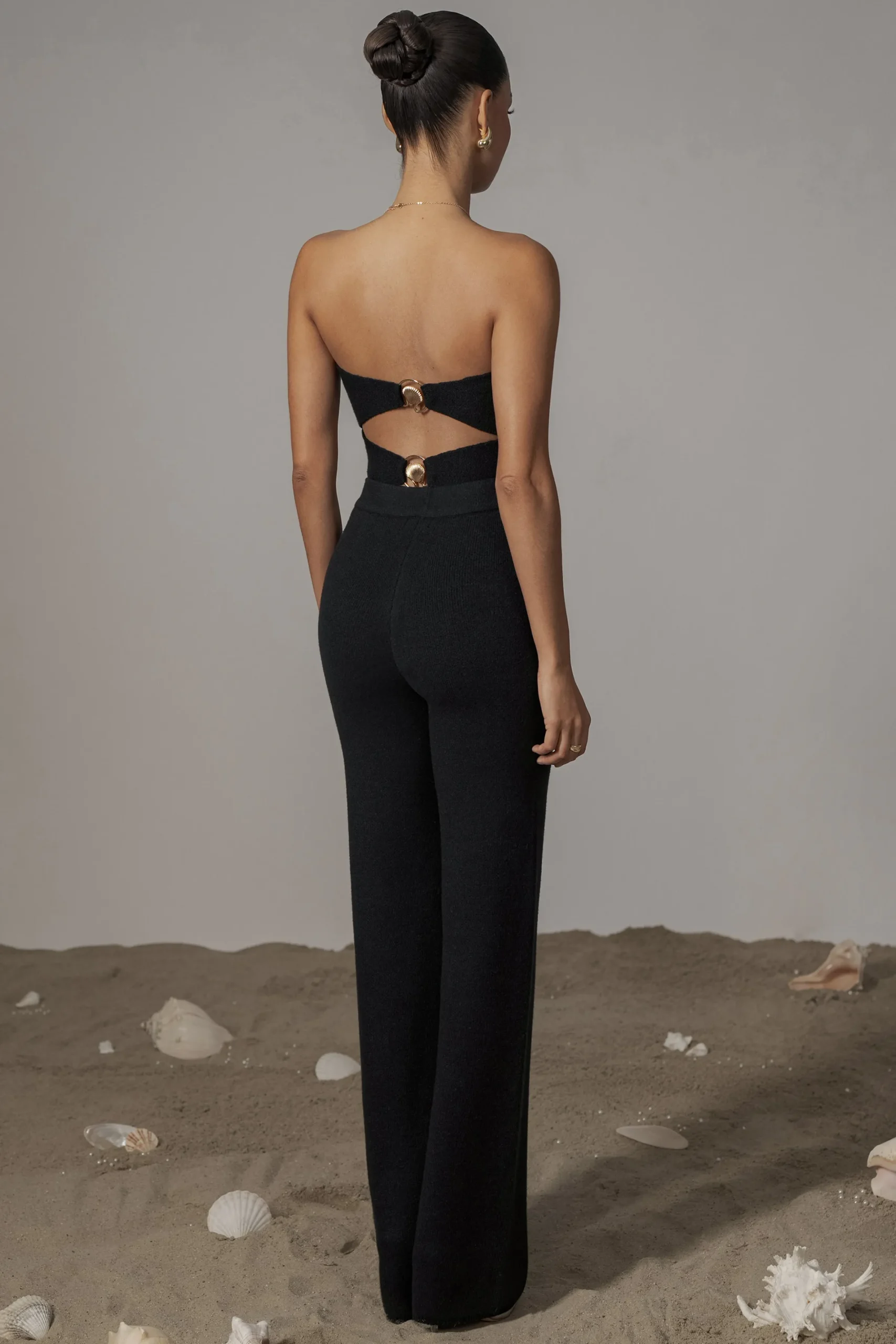 JLUXLABEL Black Tropic Oasis Top