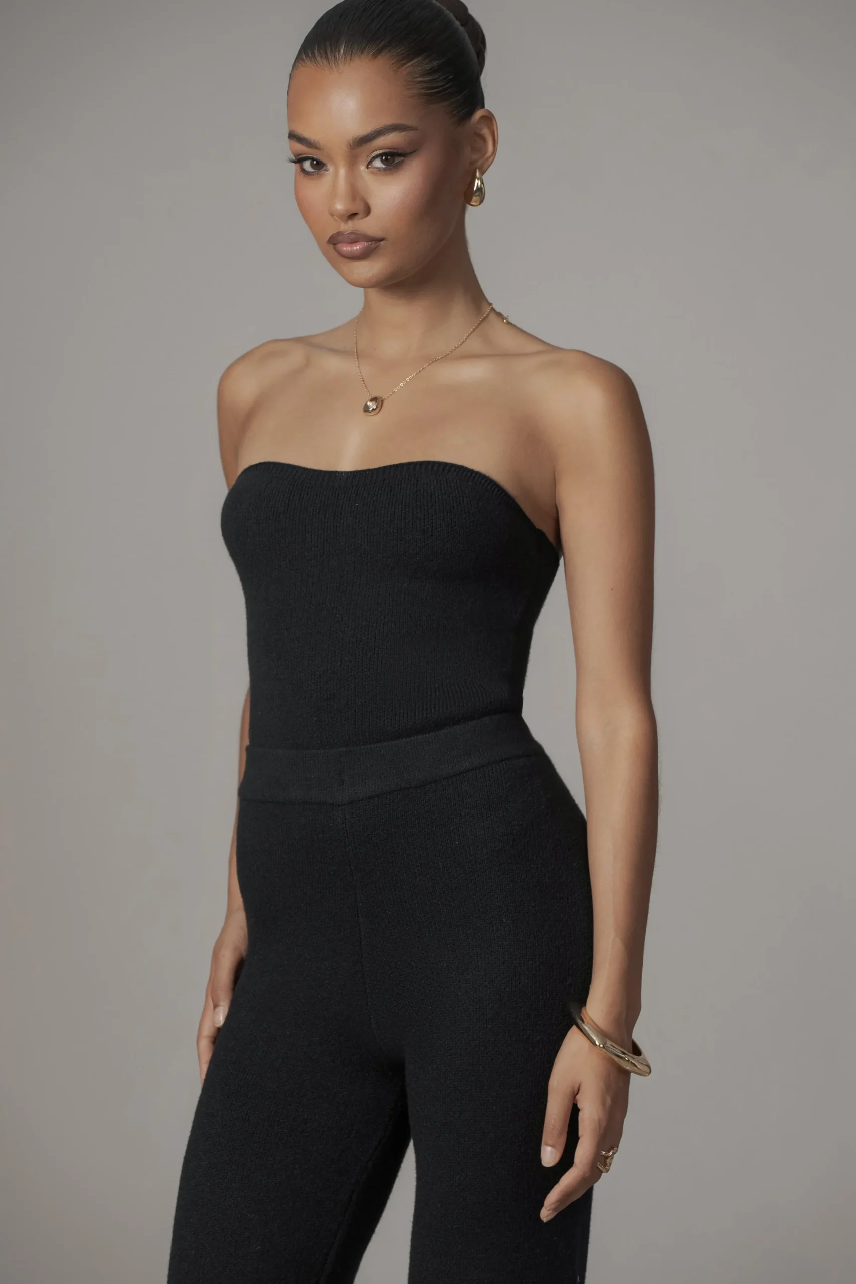 JLUXLABEL Black Tropic Oasis Top