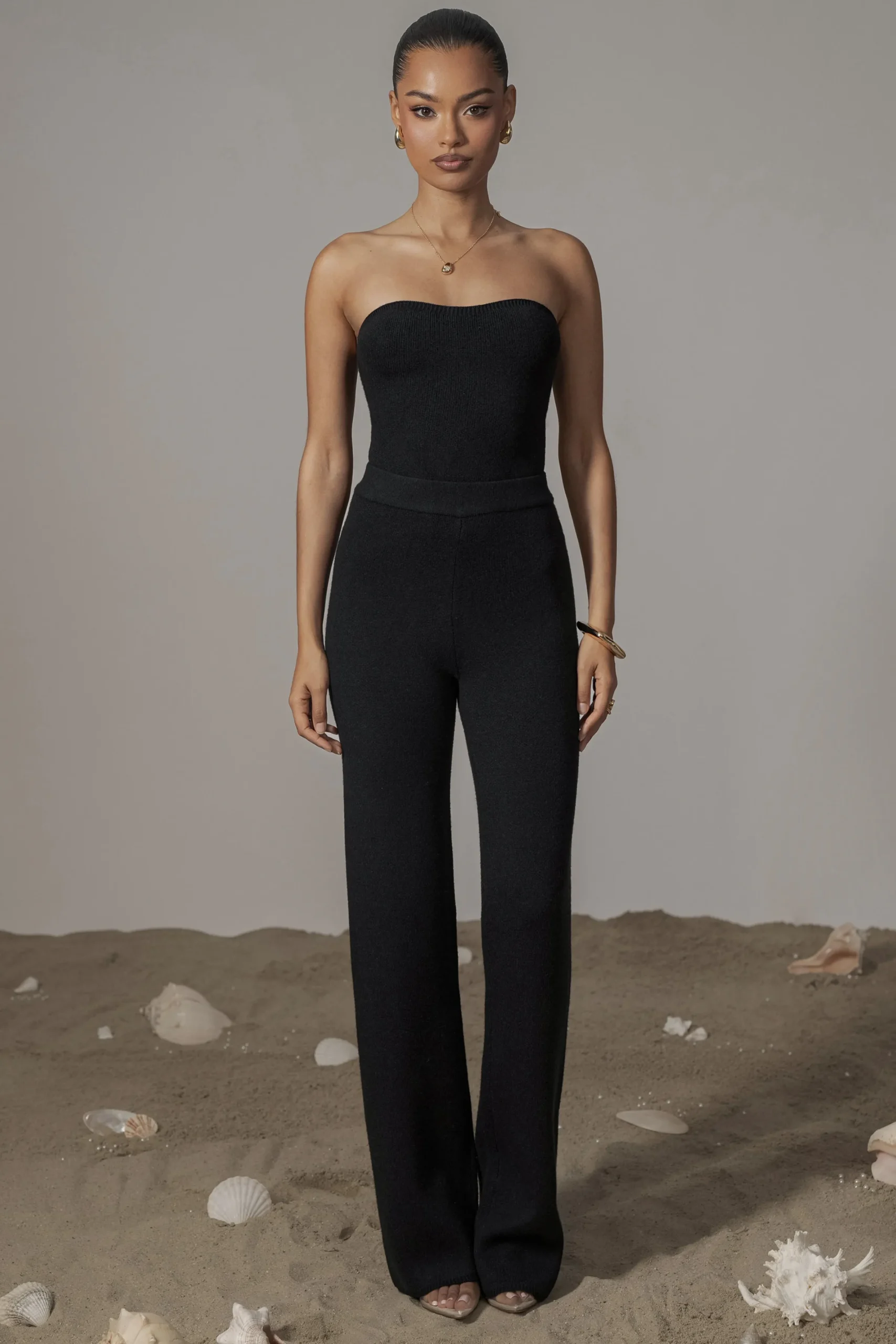 JLUXLABEL Black Tropic Oasis Top