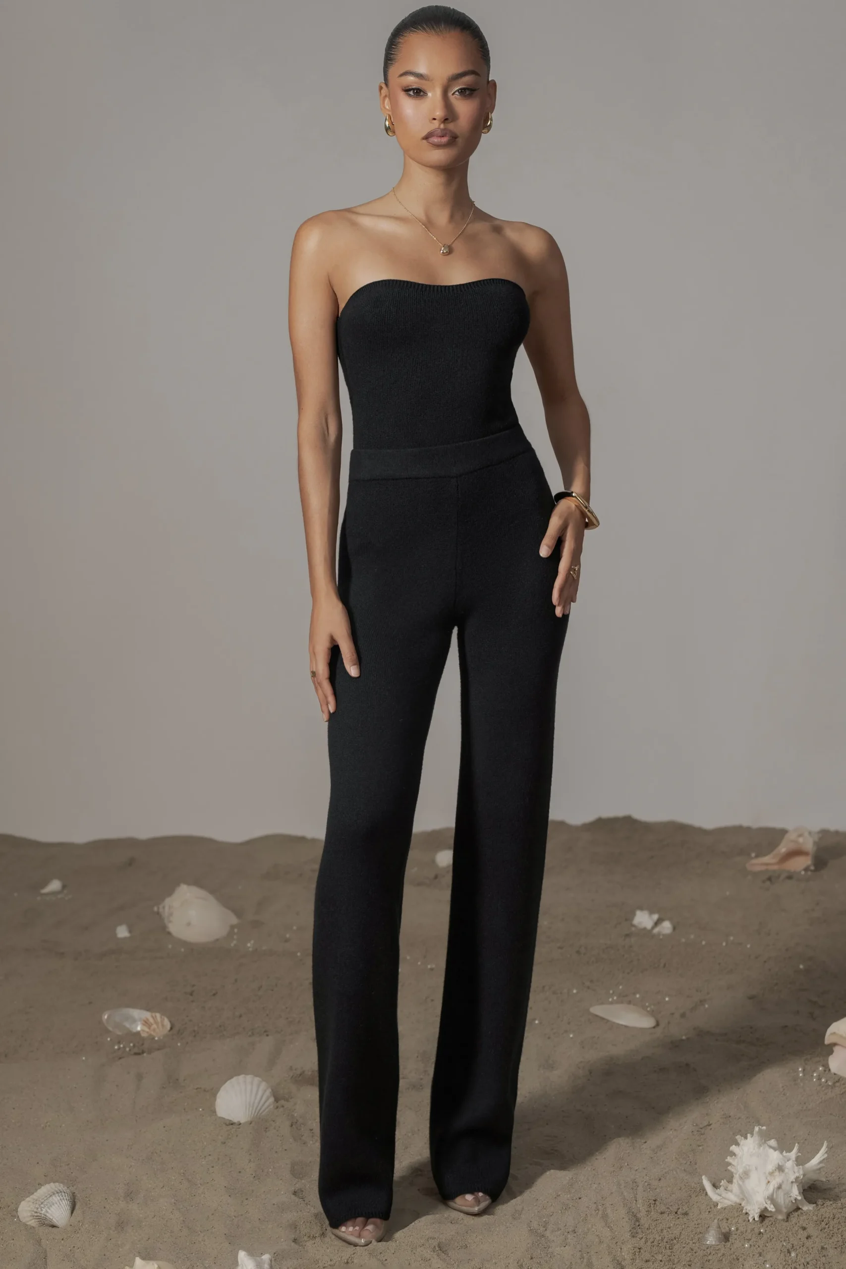 JLUXLABEL Black Tropic Oasis Top