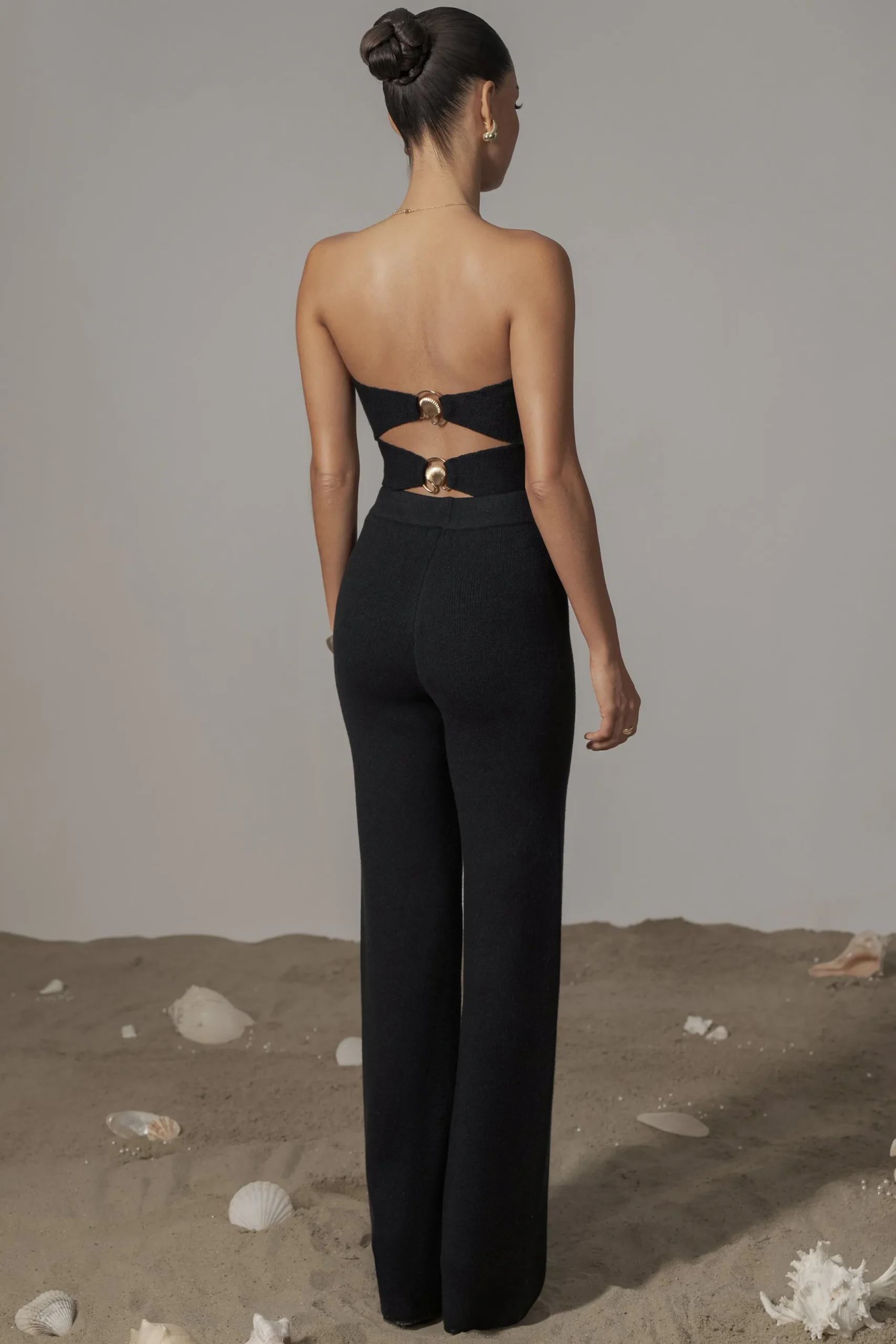 JLUXLABEL Black Tropic Oasis Top