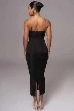 JLUXLABEL Black Twilight Elegance Maxi Dress