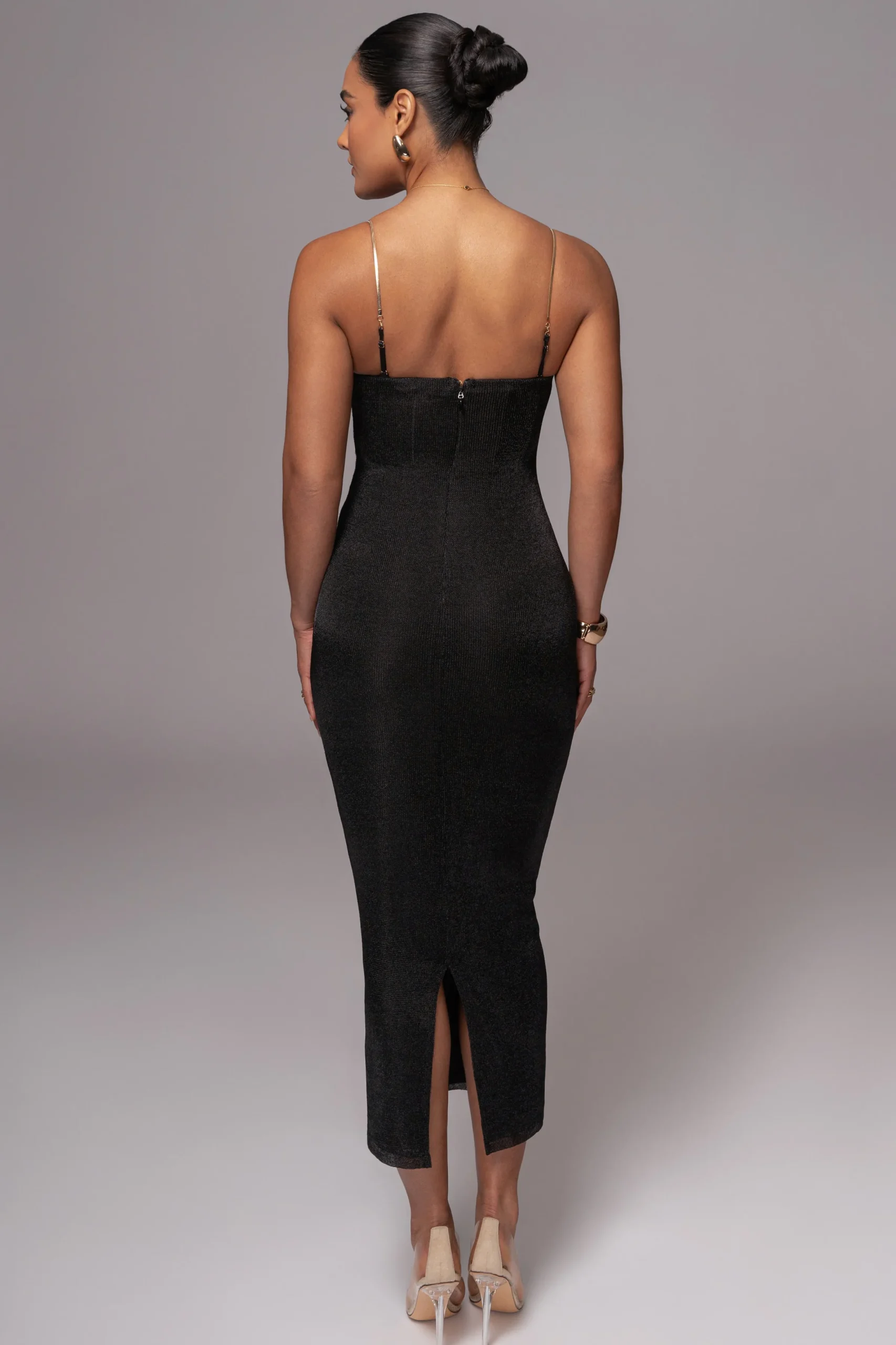 JLUXLABEL Black Twilight Elegance Maxi Dress
