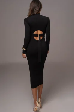 JLUXLABEL Black Under Your Spell Dress