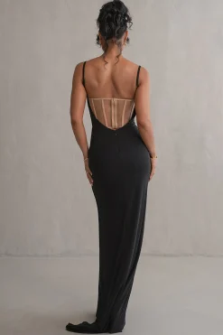 JLUXLABEL Black Until Forever Maxi Dress