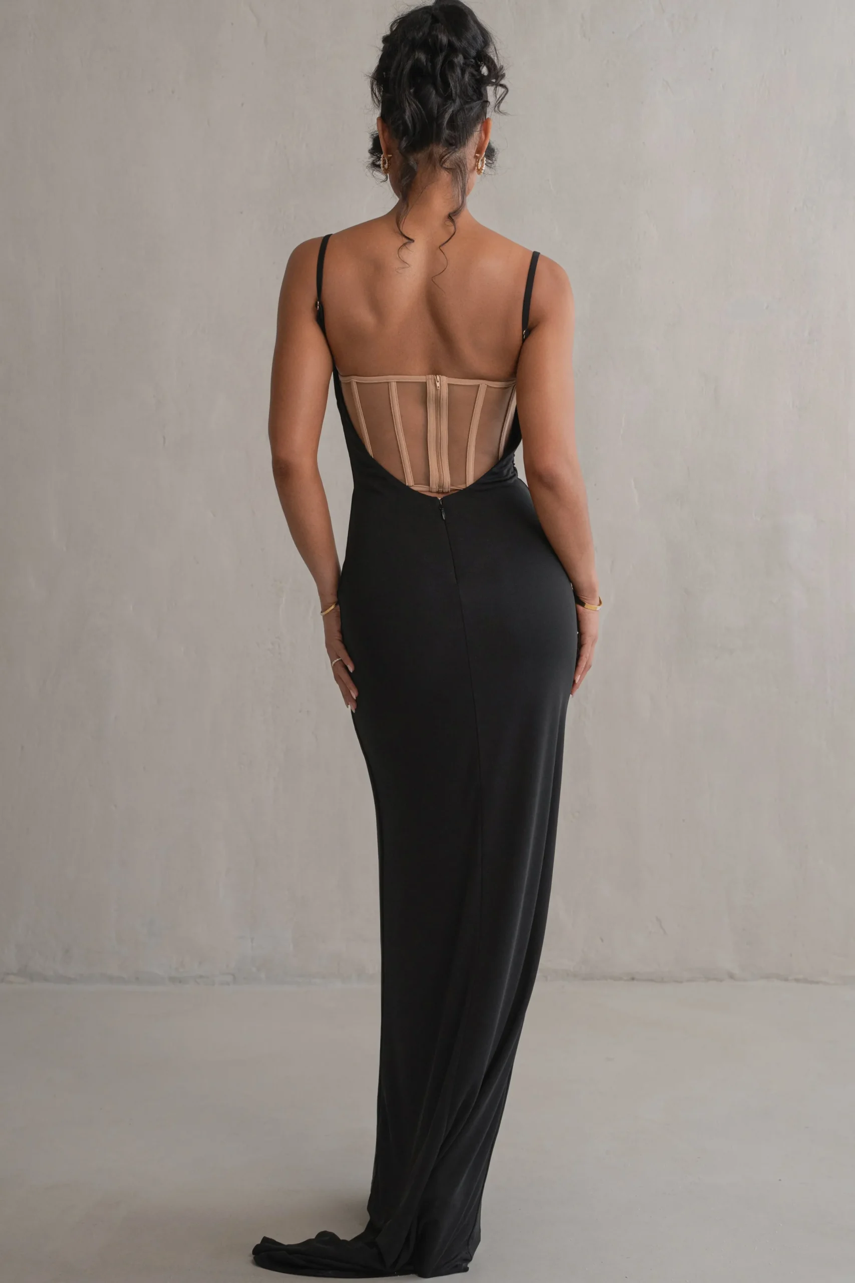 JLUXLABEL Black Until Forever Maxi Dress