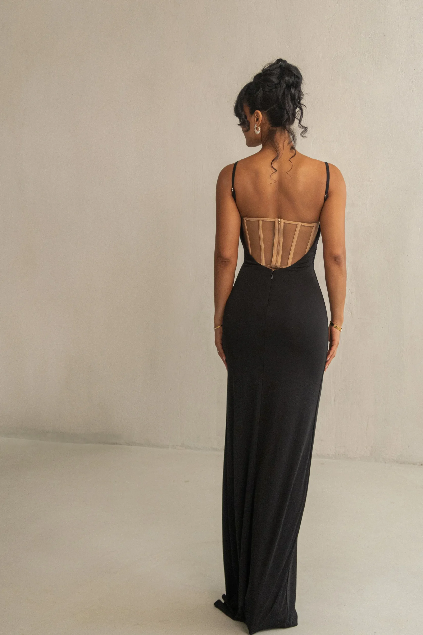 JLUXLABEL Black Until Forever Maxi Dress