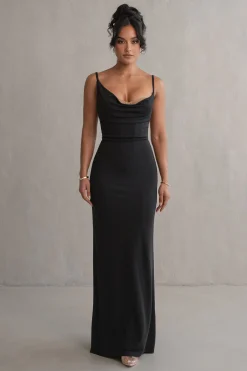 JLUXLABEL Black Until Forever Maxi Dress