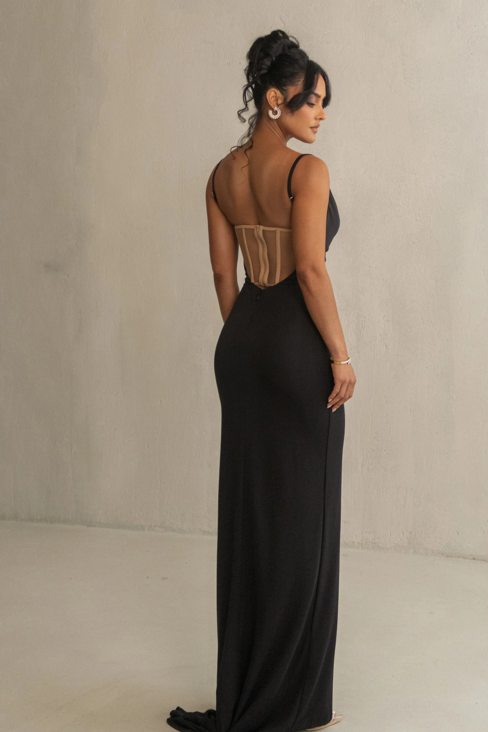 JLUXLABEL Black Until Forever Maxi Dress