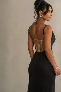 JLUXLABEL Black Until Forever Maxi Dress