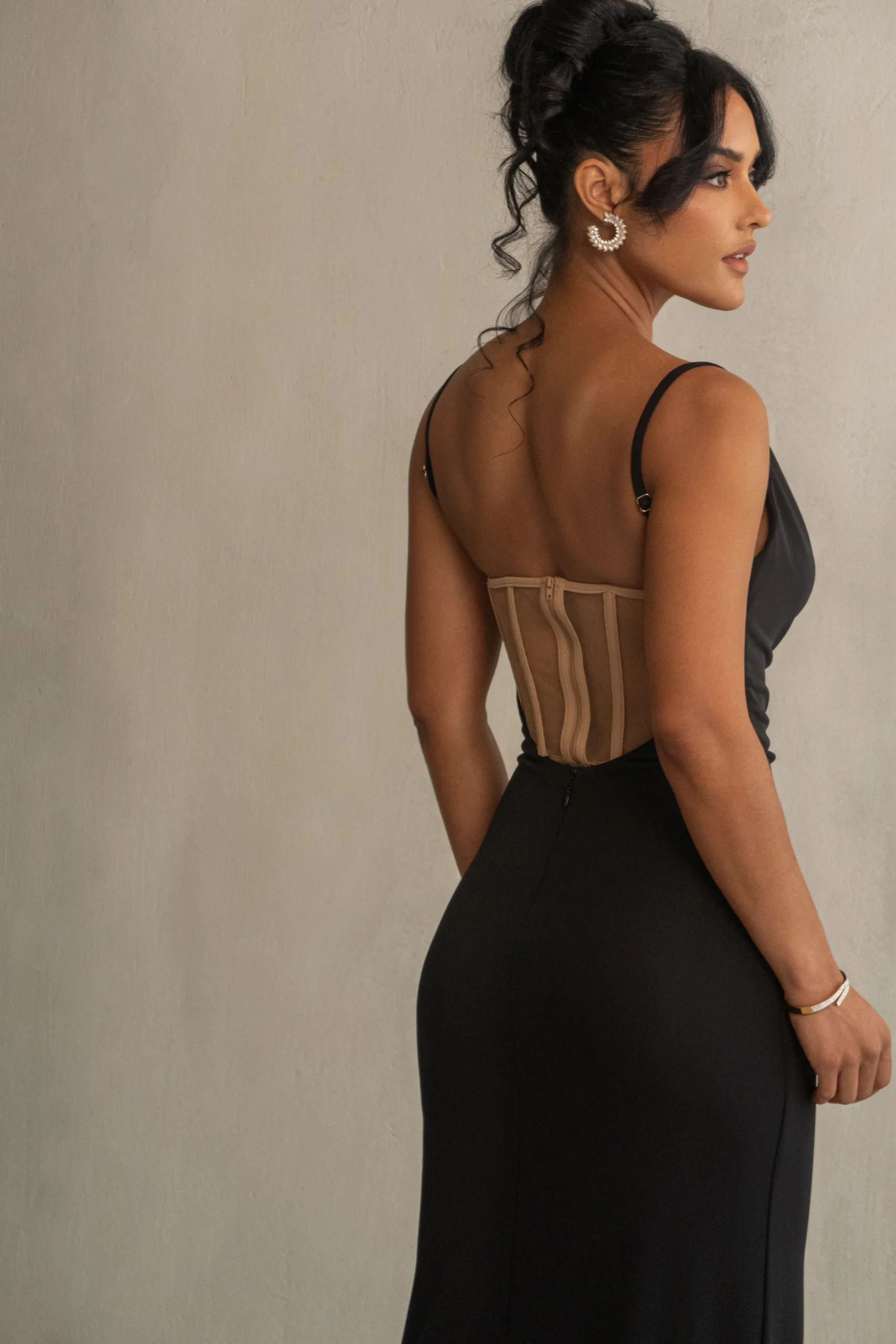 JLUXLABEL Black Until Forever Maxi Dress