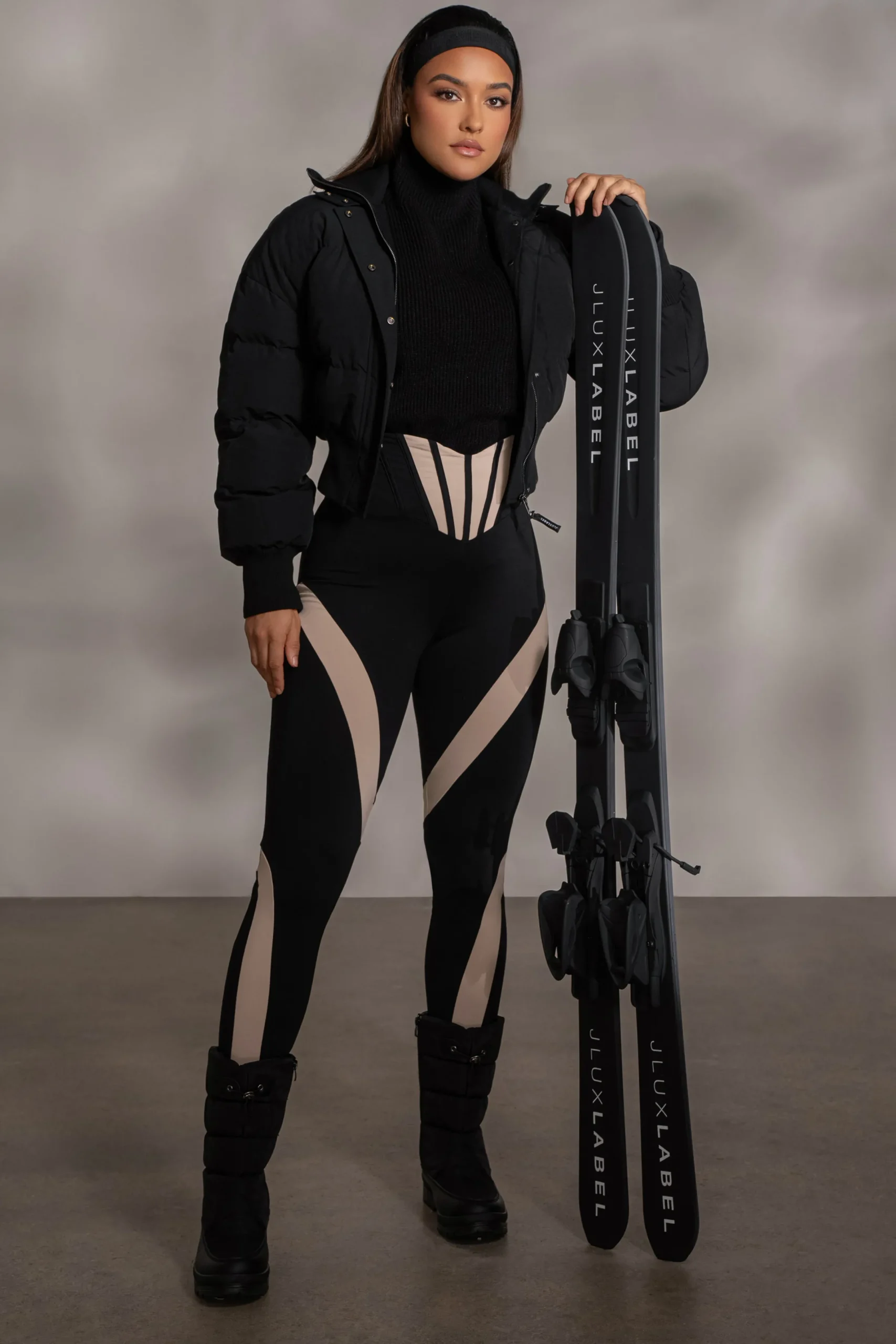 JLUXLABEL Black Valen High Waisted Leggings